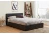 4ft6 Double Berlinda Brown Faux leather ottoman bed frame 5